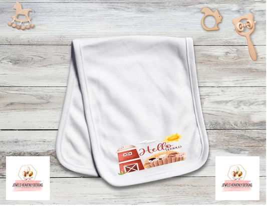 MUSLIN BURP CLOTH 3 FOR $9.00 EACH SET