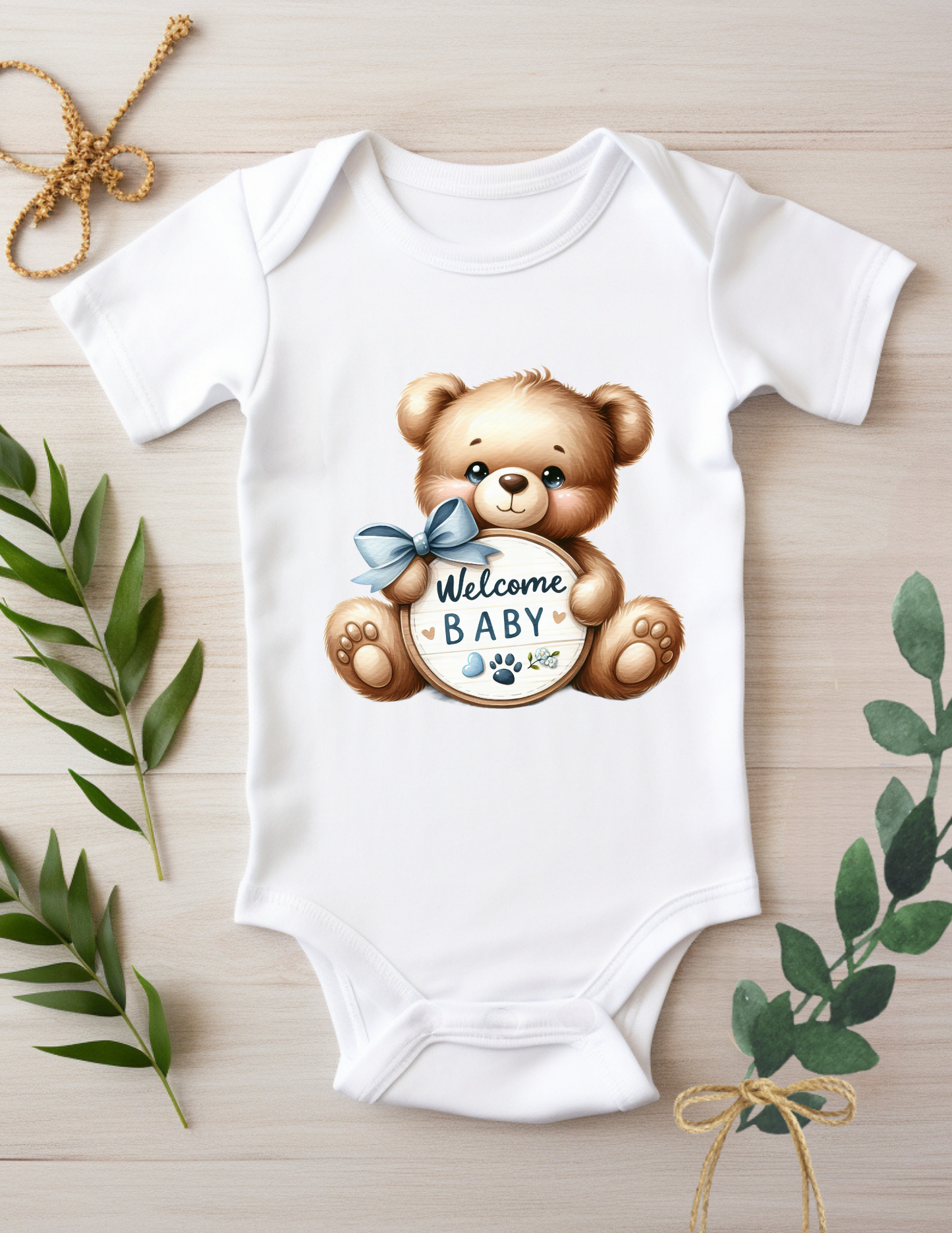 WELCOME BABY TEDDY BEAR SERIES BOY