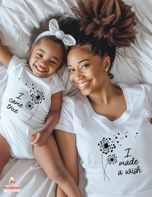 I MADE A WISH T-SHIRT AND ONESIE SET