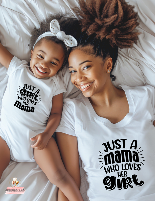 MOM-KID WHO LOVES EACH OTHER T-SHIRT AND ONESIE SET