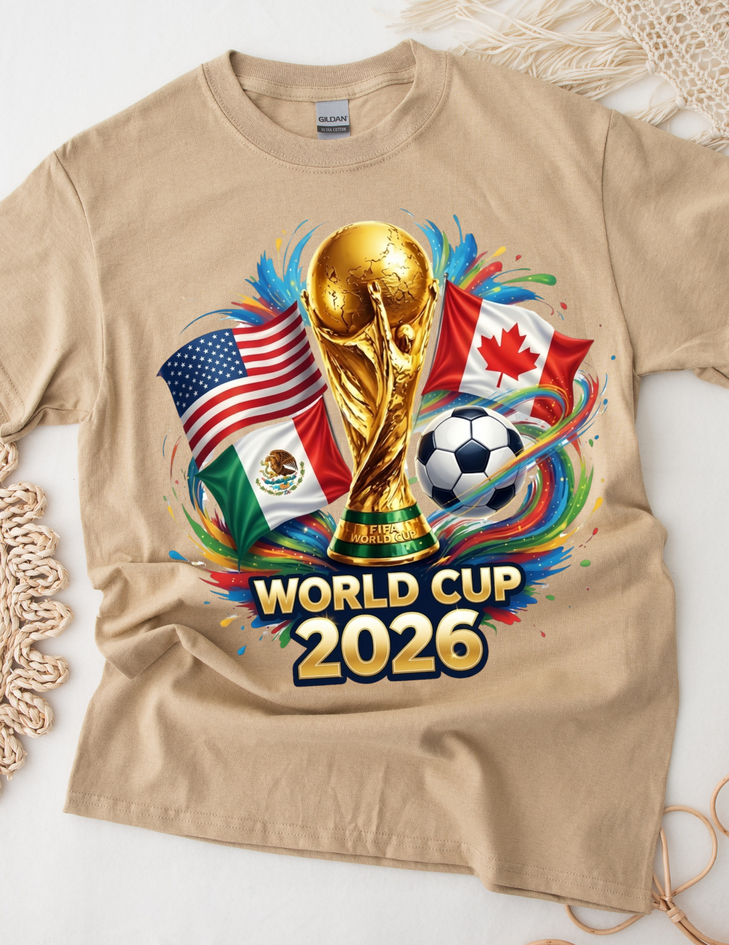 WORLD CUP 2026 3 FLAGS