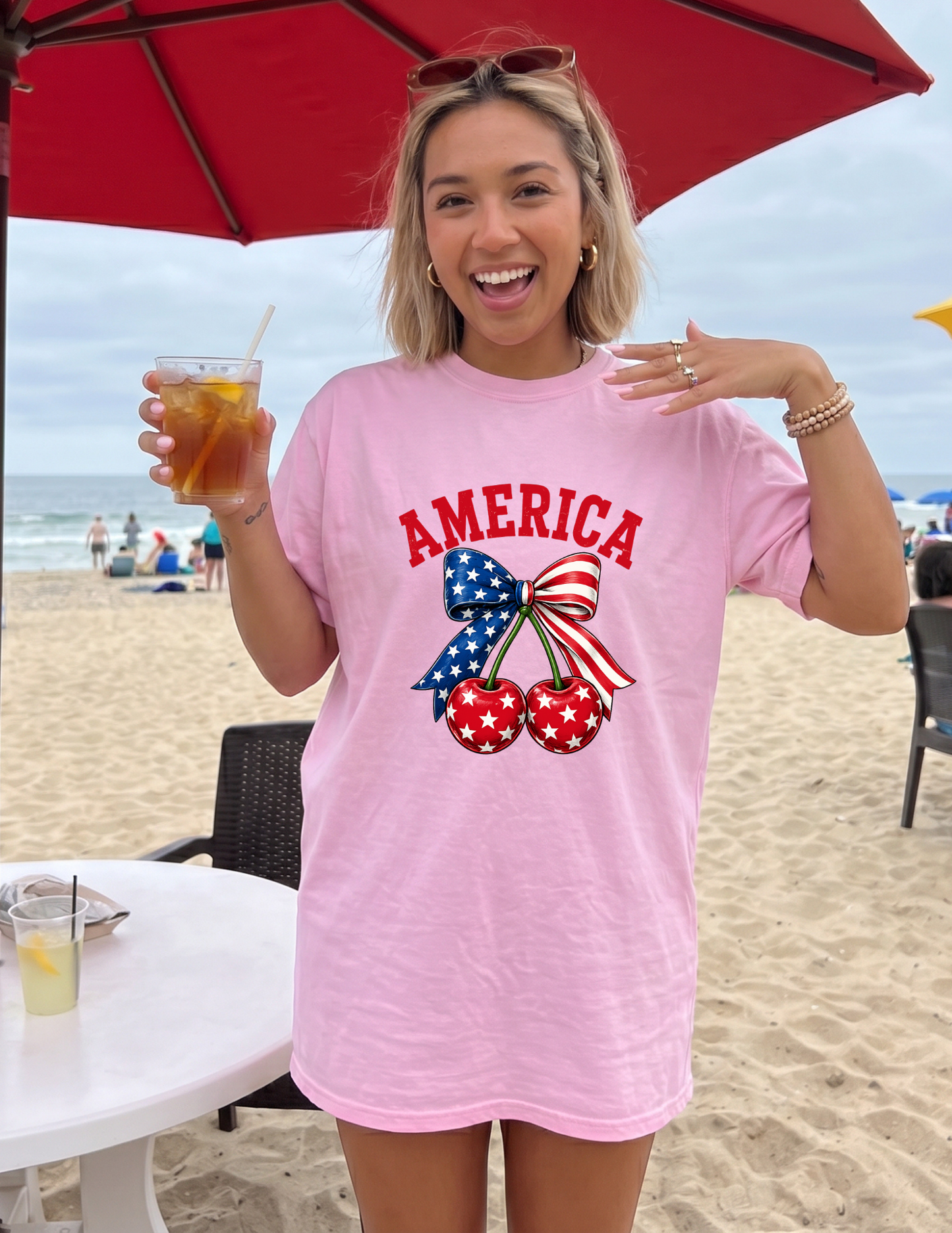 AMERICA WITH CHERRIES
