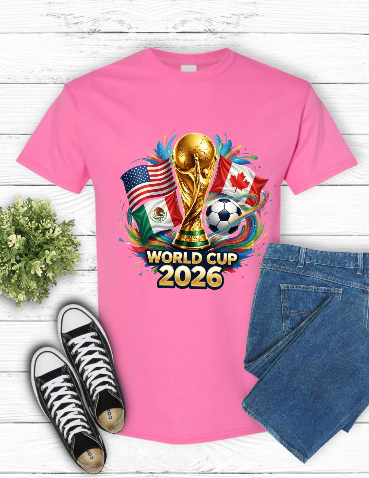 WORLD CUP 2026 3 FLAGS